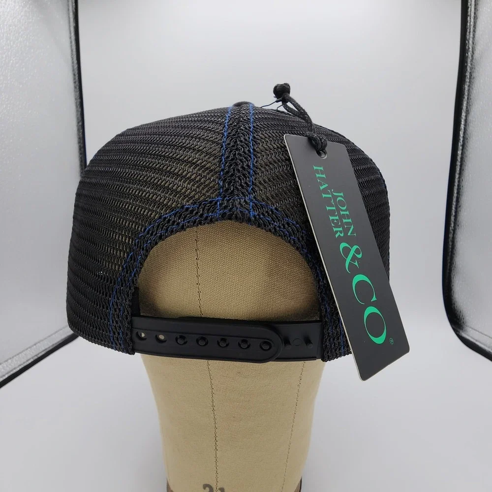 John Hatter Legends Never Die Trucker Hat Patch Black‎ Blue Snapback Cap NEW